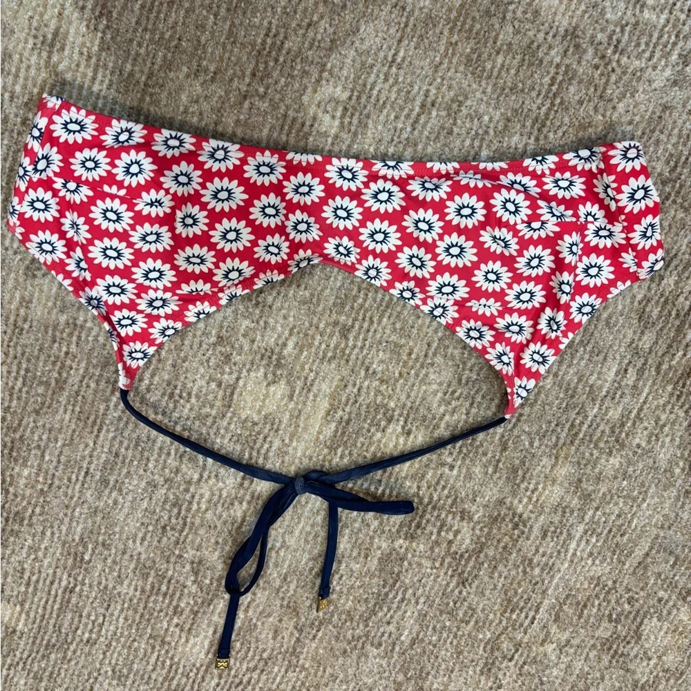 Tory Burch Red Floral Bikini‎ Top